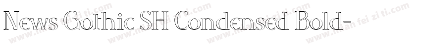 News Gothic SH Condensed Bold字体转换